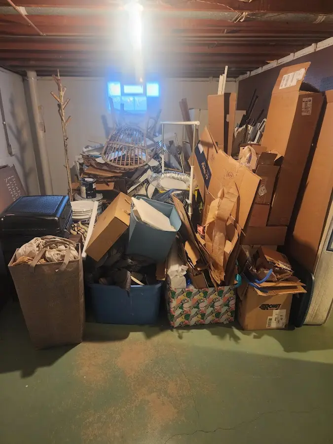 Roll-off dumpster container at job site for 8 Yard Dumpster Rental in Glenwood Springs